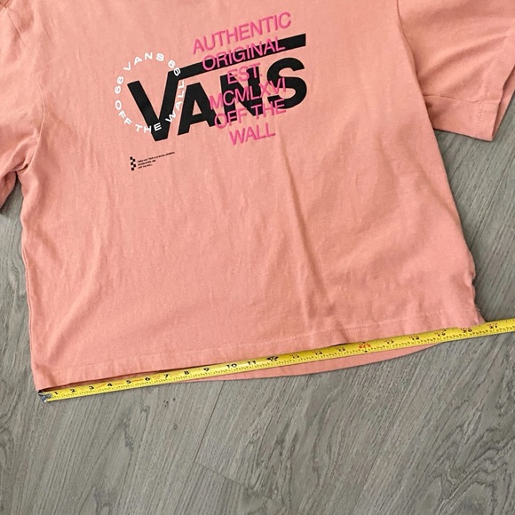 💙SOLD💙Womens Vans Crop Tee Size M Pink - Picture 7 of 7